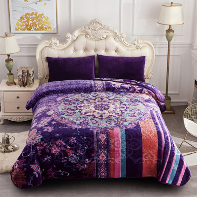 Stigall Thick Fleece Blanket King Size(85"x95"),Heavy Soft Korean Style Blanket