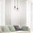 4.5"W 1-Light Oppice Glass and Metal Pendant