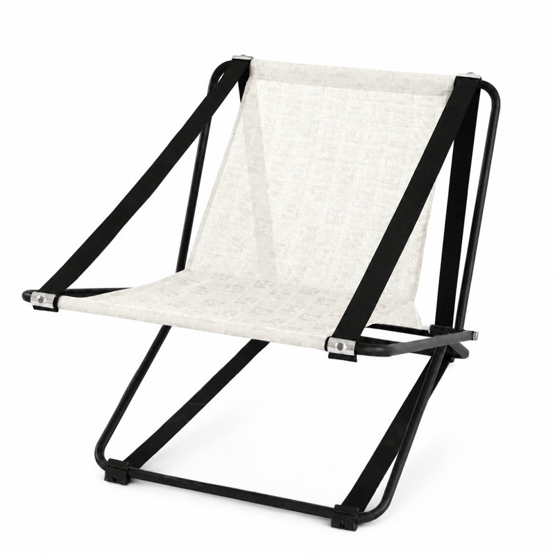 Ensemble de 9 chaises longues pliantes pour l'extérieur, pliable en aluminium pour piscine, jardin et plage, Blanc