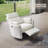 Upholstered Power Rock Swivel Recliner Chair-925351751