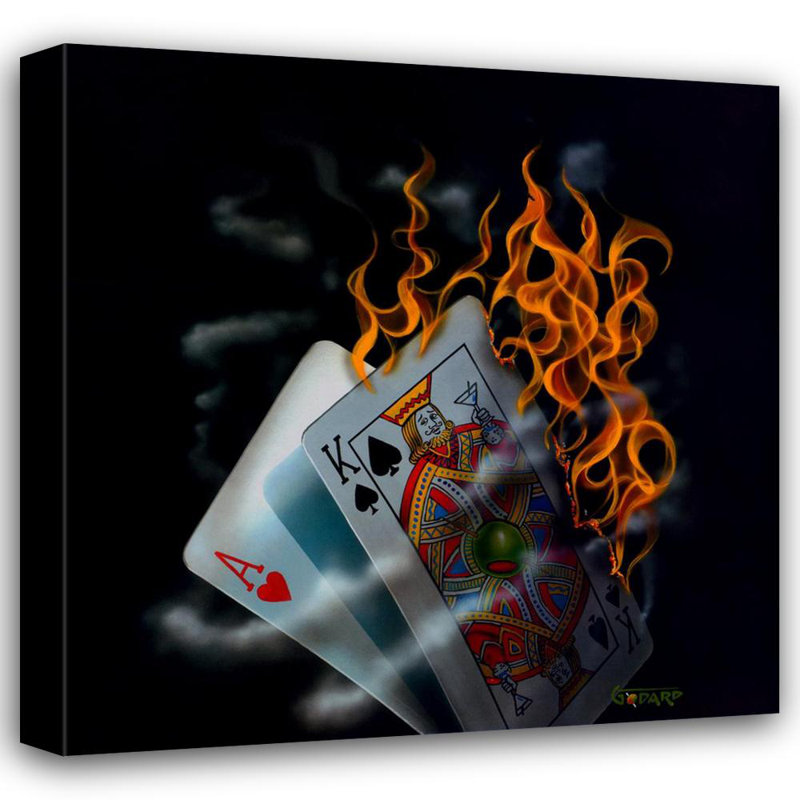 Burning Blackjack IMA-G470, 28'' H x 28'' W