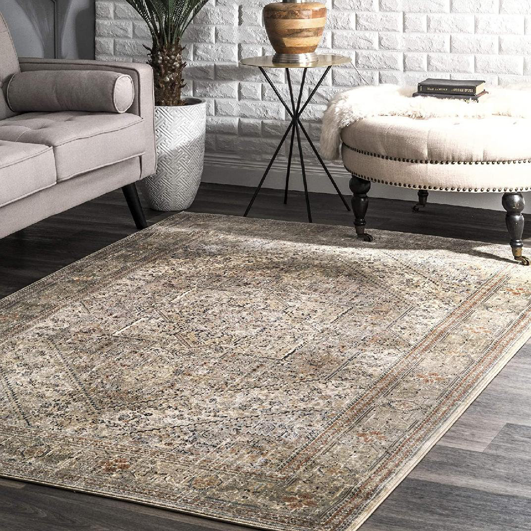 Bungalow Rose Abstract Machine Woven Rectangle 3' x 5' Polypropylene ...