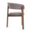 Amara Walnut Effect Ash Wooden Frame Dining Chair-1120215965