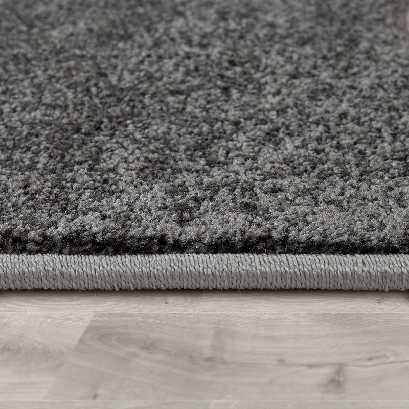 Caban Grey/White/Pink Area Rug, Rectangle 3'11" x 5'7"
