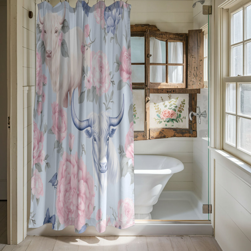 Rideau de douche Bull Scottish - Premium, H 74 po x l 71 po
