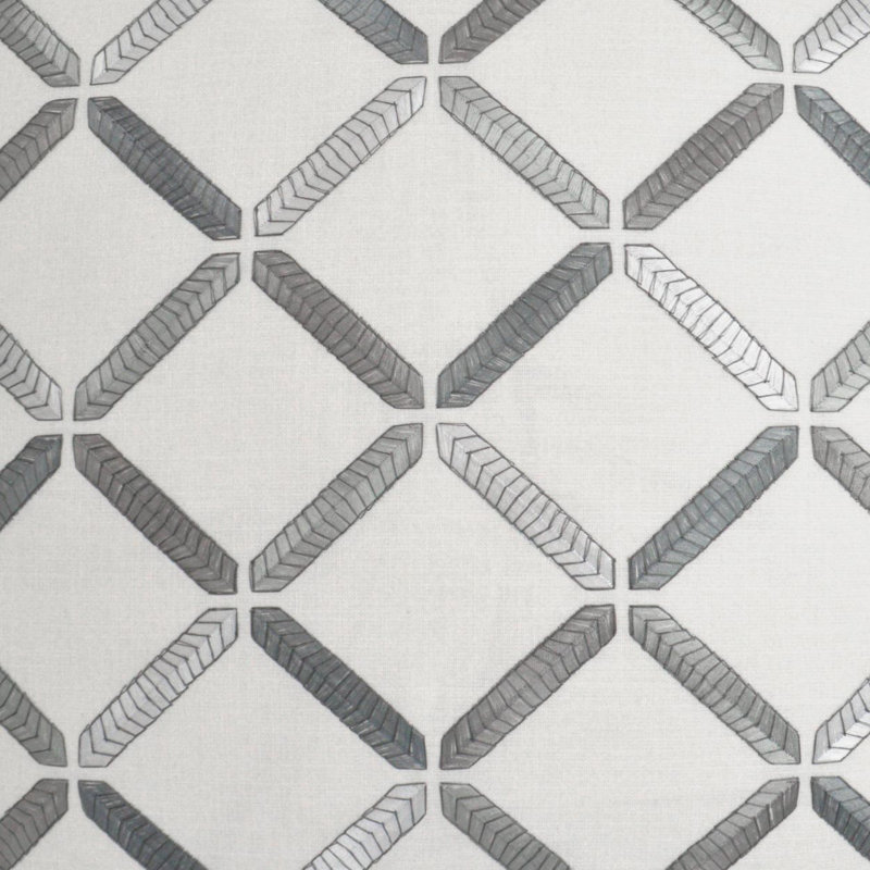 Granville Pillow Cover & Insert, Silver, Square 20"