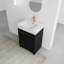 Meuble-lavabo autoportant avec lavabo en résine