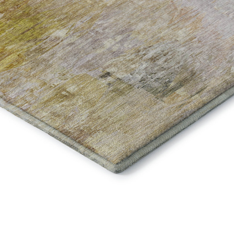 Tapis paprika Cerrito AMF595 lavable à la machine de qualité supérieure, Rectangle 2 pi 6 po x 3 pi 10 po