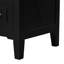 Meuble-lavabo à cadre en bois massif 30 po avec lavabo en céramique et 3 tiroirs-414367582