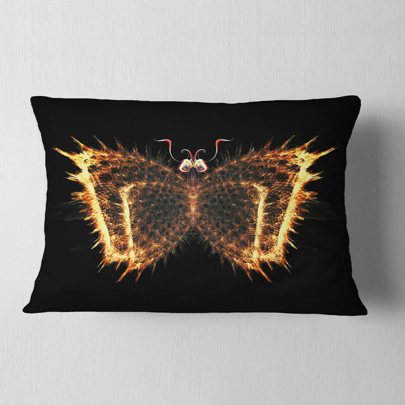  Coussin lombaire papillon abstrait