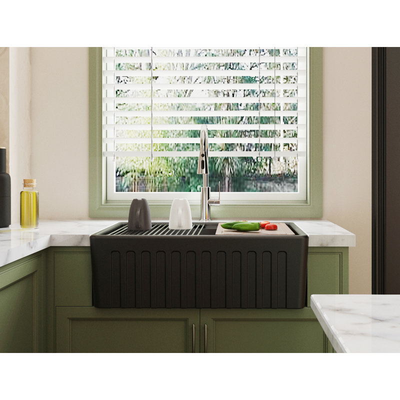 MEJE 508mm W Ceramic Kitchen Sink