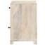 Armoire d'appoint Coastal Whitewash avec tiroir pour bois de manguier et finition