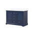 Meuble-lavabo double 48 po X P 22 po D, avec plateau en quartz blanc