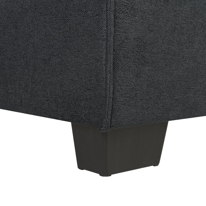 Shellburne 3 Seater Sofa Bed, Black, Right Hand Facing