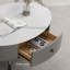 Italian light luxury oval rock table