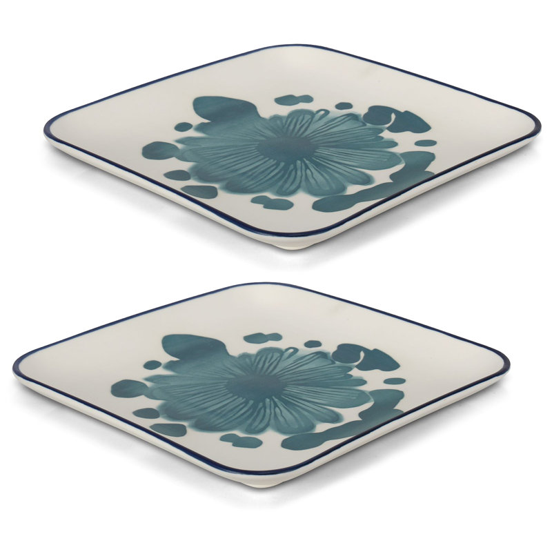 Winston Porter Ravita Porcelain Serving Dish, 10" W x 10" L