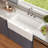 DeerValley 33"L x 20"W Farmhouse Kitchen Sink Deep Single Bowl Fireclay Workstation Sink with Cutting Board and Dish Drying Rack-98220544