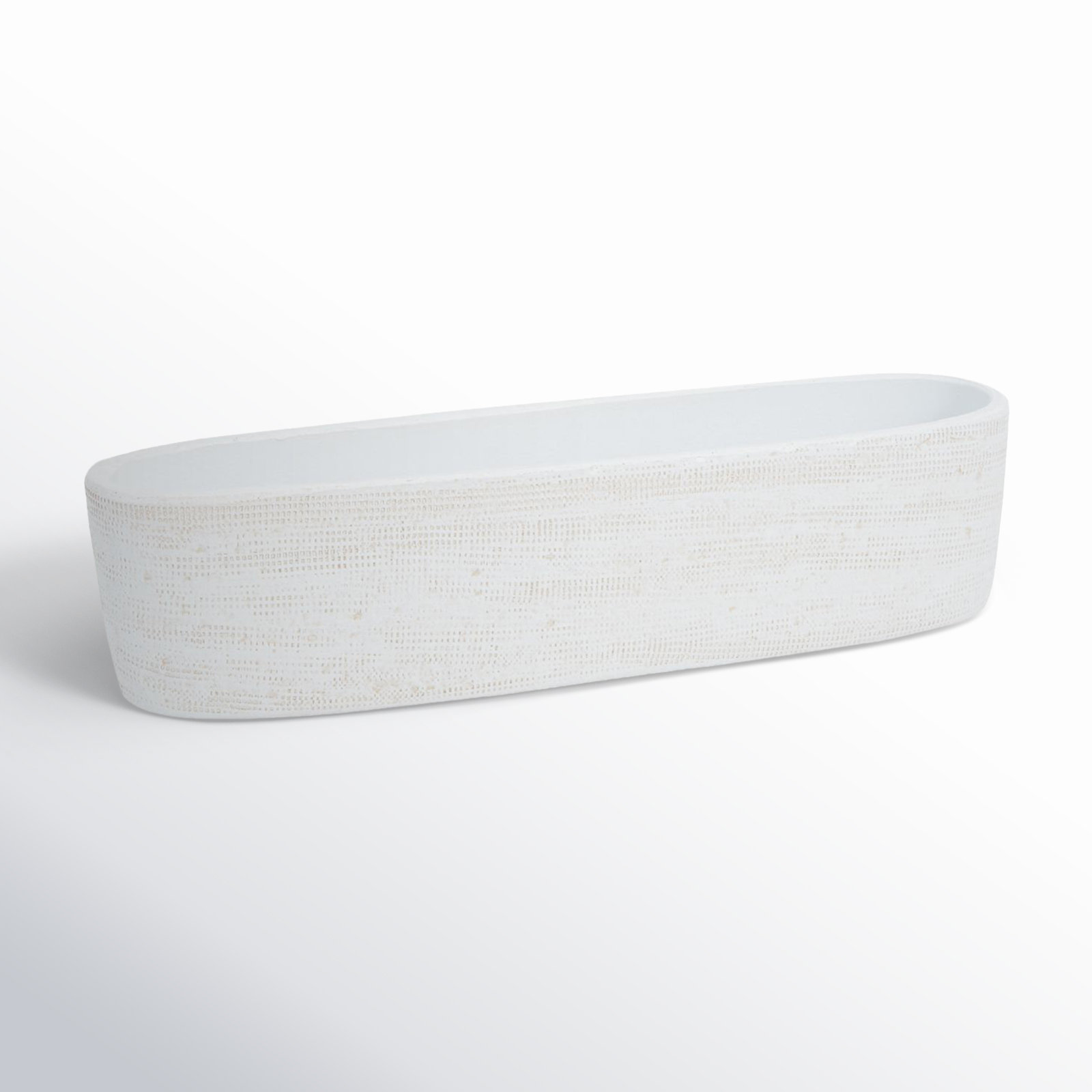 Ceramic Pot Planter, 4.75" H x 20" W x 5" D