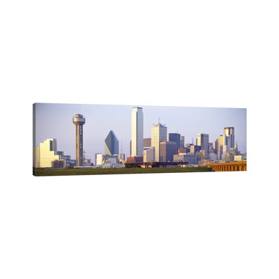 Buildings In A City, Dallas, Texas, USA #3 - Wrapped Canvas Panoramic Print