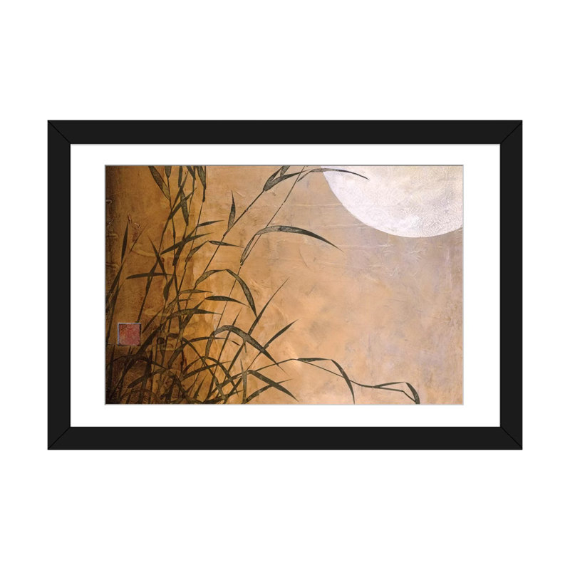 «Lakeside Moonrise» par Don Li-Leger, reproduction d'art sur toile tendue, H 16 po x l 24 po x P 1 po, Blanc
