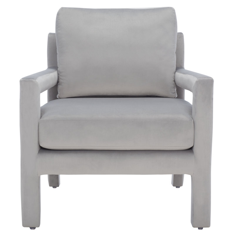 Kathryn Velvet Armchair, Gray Velvet