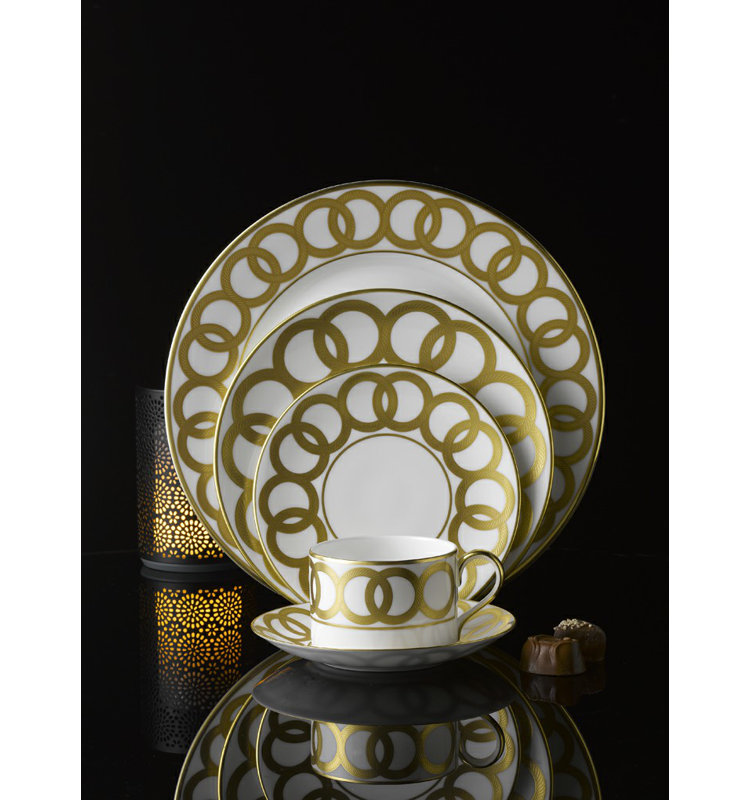 Riv Handmade Bone China Bread And Butter Plate, White