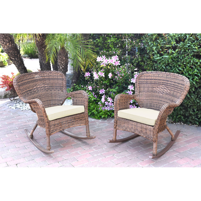 Chaise berçante Batchelder, Miel, Ivoire