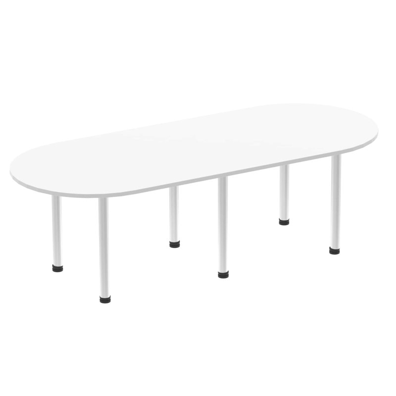 Kyvan 240cm Rectangle Conference Table, White