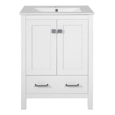 Meuble-lavabo 48 po avec lavabo encastré intégré