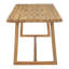 Table d'extérieur pour terrasse, jardin, teck clair
