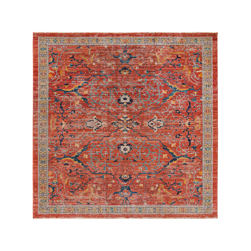 Alkire Floral Indoor Rug, Rectangle 10' x 13'1"