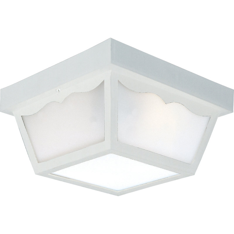Bracken Acrylic Flush Mount, White