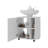 Parade Under Pedestal Sink Cabinet, 1 Door, 5 Open Compartments, Melamine Finish, White-308233793