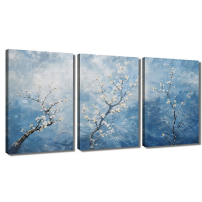 Impression sur toile murale, reproduction de peinture à l'huile sur branche de prunier pour bureau de chambre à coucher