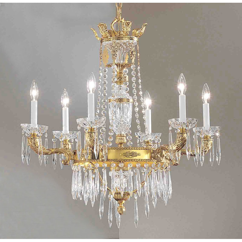 Lustre de roue de style bougie 6 lumières Duchess, Italien, Bronze patiné noir