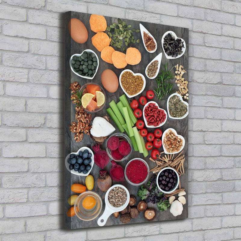 Healthy Food - Wrapped Canvas Print