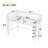 Twin XL Metal Loft Bed with Safety Guardrails and Dual-Side Ladder - Space-Saving White Metal Bed Frame for Dorm Rooms & Small Bedrooms