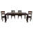 6 Dining Table With Cherry Finish, Mango Veneer Wood Extension Leaf, Transitional Mesmerizing Leaf Table, For 6 Diners