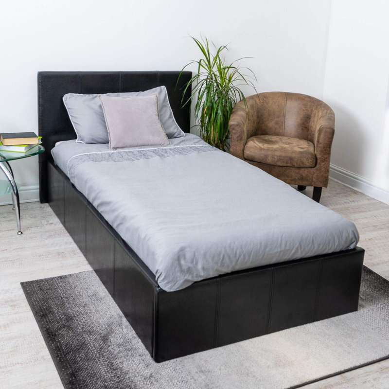 Wimbish Upholstered Ottoman Storage Bed, Single (3')