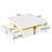 Modern Square Storage Coffee Table with 4 Drawers Contemporary Storage Table Cocktail Table Living Room Table-1148781666
