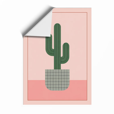 Geometric Saguaro Minimalist - Print
