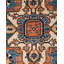 Tapis unique noué à la main Serapi - rouge, 8 pi 2 po x 9 pi 11 po