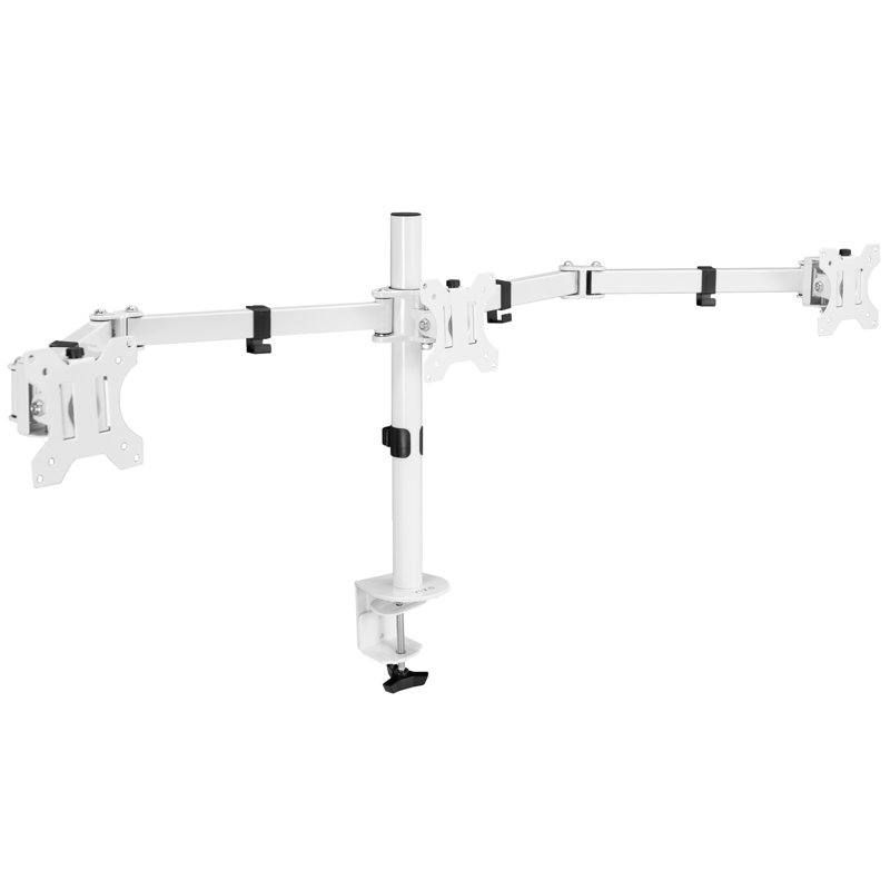 Support de bureau blanc Vivo pouvant supporter jusqu'à 15,4 lb