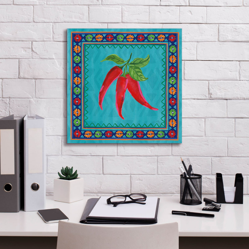 Toile épique Graffiti «Manyo Caliente 1» par Farida Zaman, 18 po x 18 po, H 18 po x l 18 po