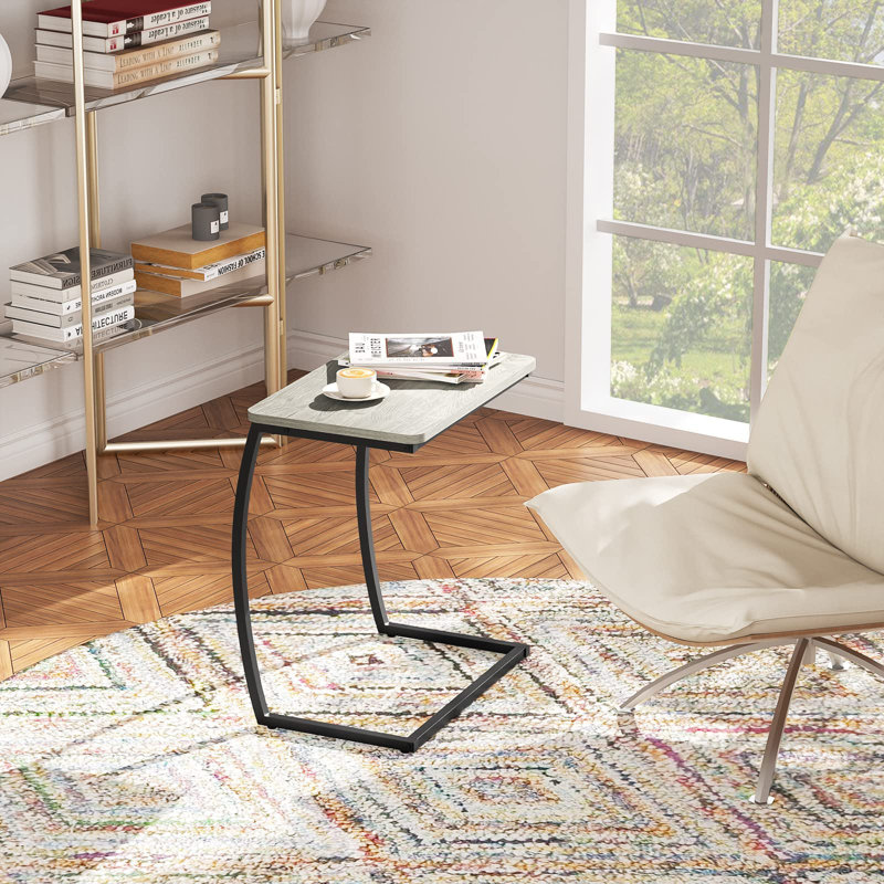 Side Table, End Table, Grey