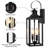 19 in. 2-Light Dusk to Dawn and Motion Sensor Outdoor Wall Lantern -944524277