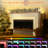 62" Electric Fireplace With Mantel, Tv Stand with Timer, 12 Flame Effects 