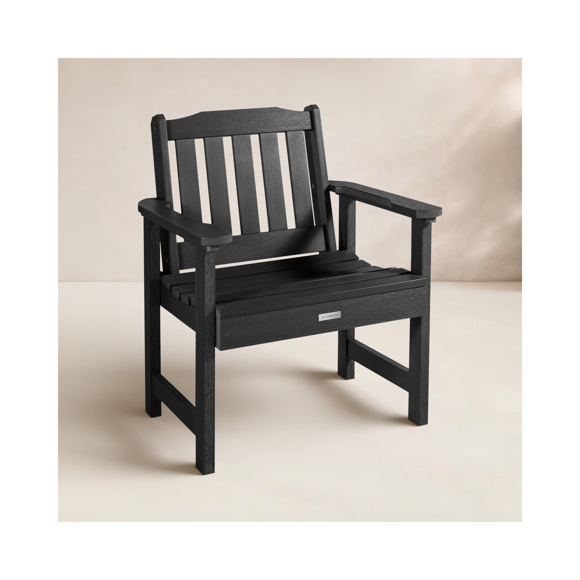 Outdoor Lounge Chair, Black