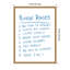 "House Rules" par Megan Ryan, impression sur toile encadrée