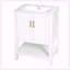 Meuble-lavabo moderne de 24 po au design sergé élégant avec charnières à fermeture en douceur-1248416885
